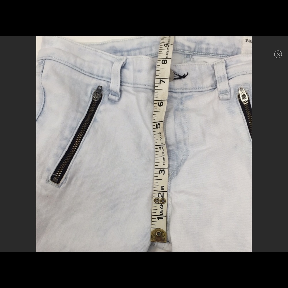 Uec Rag & Bone Bleached Jeans Sz 27 - image 7